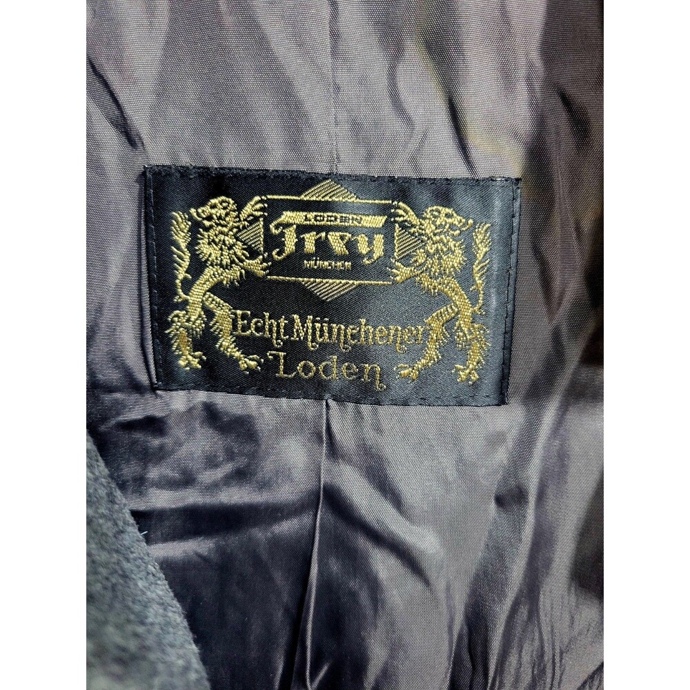 Men's Lodenfrey Peacoat Lined Gray Wool Size M. Chest: 40" & Length: 38" EUC - Picture 5 of 9